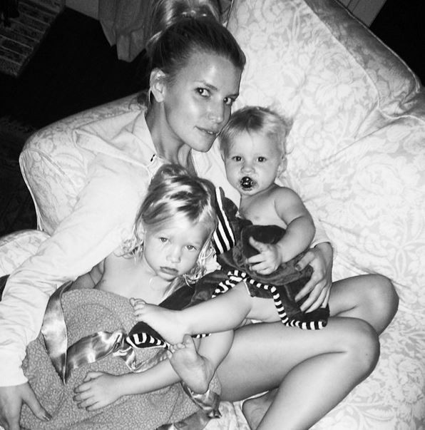 Jessica Simpson com os filhos (Foto: Reprodução/ Instagram)