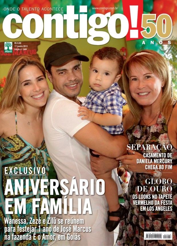 Wanessa, Zilu e Zeze di Camargo na capa da Contigo! (Foto: Revista Contigo!/Reprodução)