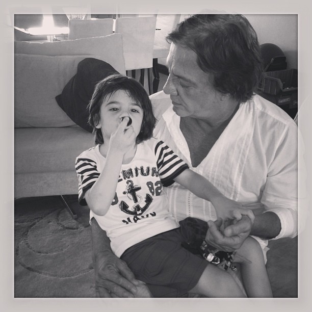 Fabio Jr com o filho (Foto: Instagram/Reprodução)