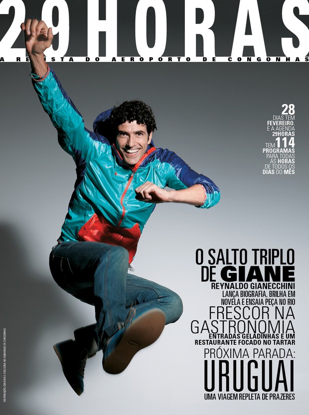 Capa revista 29 horas fevereiro 2013 com Reynaldo Gianecchini (Foto: Reprodução  / Revista 29 Horas)