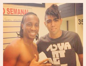 Gabigol e Arouca, no Santos (Foto: Reprodução / Instagram)