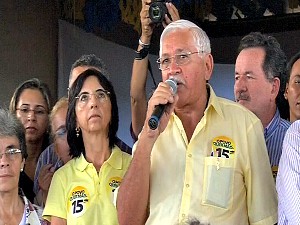 Raimundão foi oficializado como candidato do PMDB (Foto: TV Verdes Mares/ Reprodução)