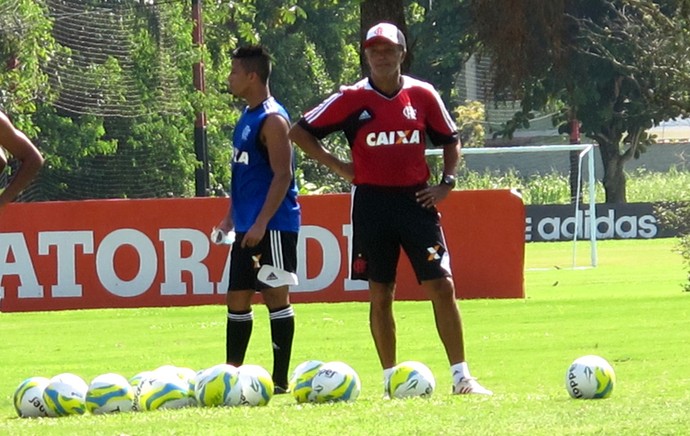 Jaime de almeida flamengo treino (Foto: Thales Soares)