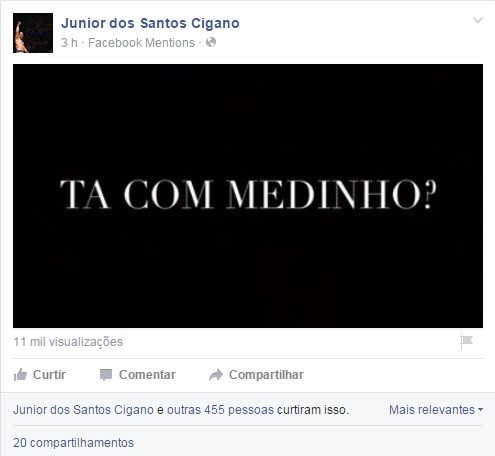 Junior Cigano Fabricio Werdum Facebook