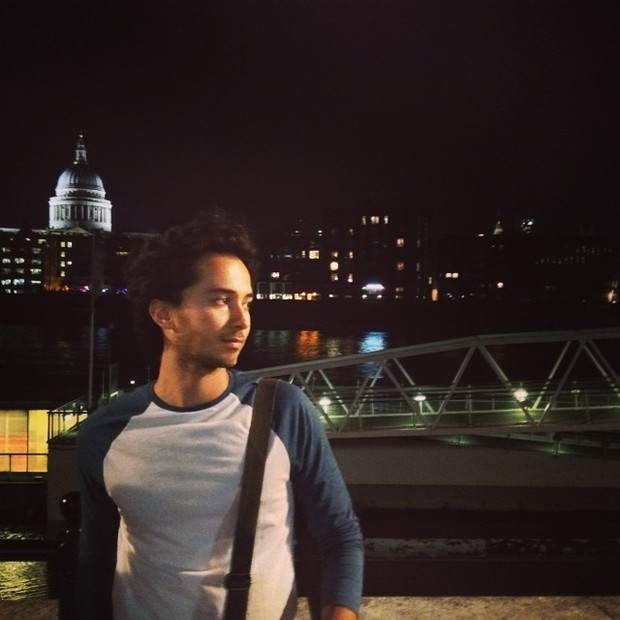 Gabriel Falcão, namorado de Vanessa Gerbelli, em Londres, na Inglaterra (Foto: Instagram/ Reprodução)