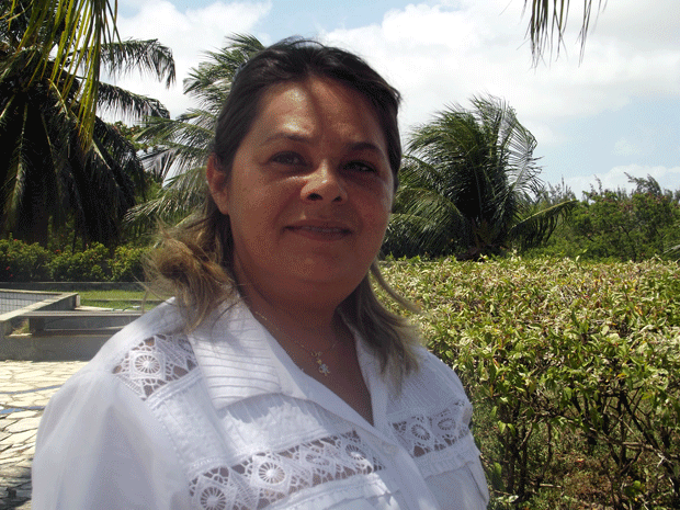 Suely Bezerra, candidata a prefeita em Jardim de Angicos, RN (Foto: Fred Carvalho, do G1)