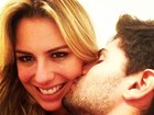 No dia do aniversário, ex-BBB Fernanda ganha beijo de André