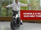Honda mostra conceito de moto que fica de pé, mesmo sem apoio
