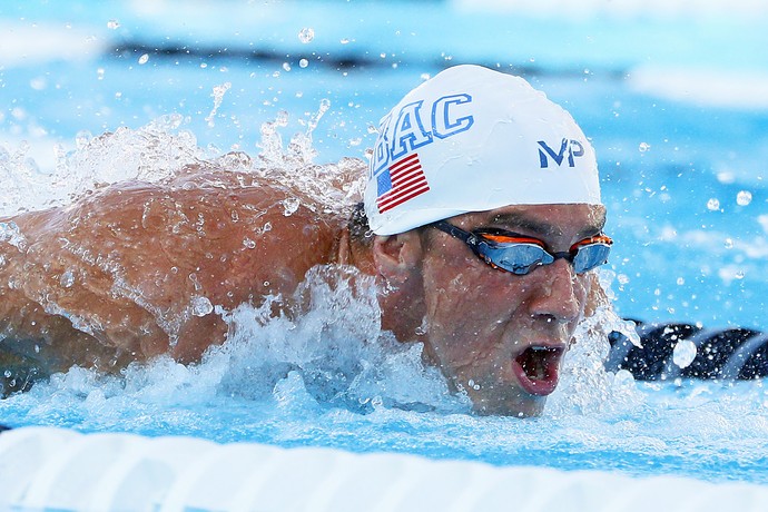 Michael Phelps, final 100m borboleta, campeonato americano (Foto: Reuters)
