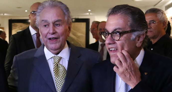 Juvenal Juvêncio e Carlos Miguel Aidar votação São Paulo (Foto: Alex Falcão / Ag. Estado)