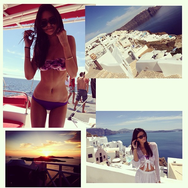 Kendall Jenner aparece de biquíni em viagem à Grécia (Foto: Instagram)