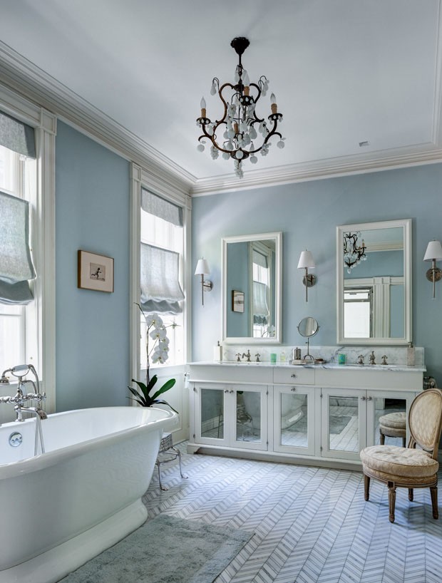 Bruce Buck / The New York Times NEW YORK, NY - JULY 7, 2014: Home of Leslie Mason. Master bathroom. CREDIT: Bruce Buck for The New York Times. NYT_Charlton_1407-07 NYTCREDIT: Bruce buck for The New York Times (Foto: Bruce Buck / The New York Times)