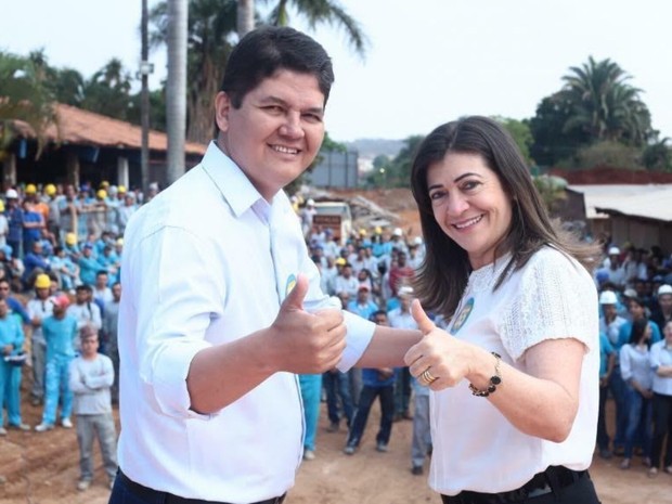 Candidato Heuler Cruvinel (PSD) e sua vice, Maria José (PSDB) (Foto: Divulgação)
