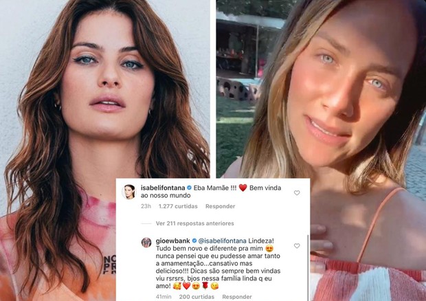 Giovanna Ewbank defende Isabeli Fontana após repercussão de comentário em post (Foto: Reprodução/Instagram )