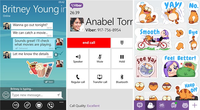 Viber é gratuito e oferece troca de mensagens por textos, adesivos e chamadas de voz (Foto: Divulgação/Windows Phone Store)