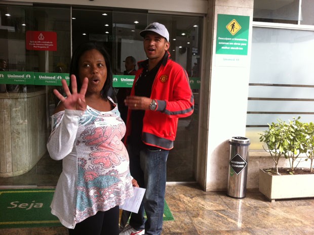 Cleusa Martins tem parto do quarto filho marcado para a noite desta quarta-feira em hospital da Unimed Paulistana (Foto: Glauco Araújo/G1)