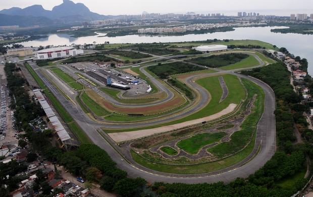 Vista aérea do Autódromo Nelson Piquet, em Jacarepaguá, Rio de Janeiro (Foto: Reprodução)