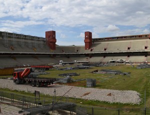 Obras na Arena da Baixada, em Curitiba (Foto: Divulgação/Site oficial do Atlético-PR)