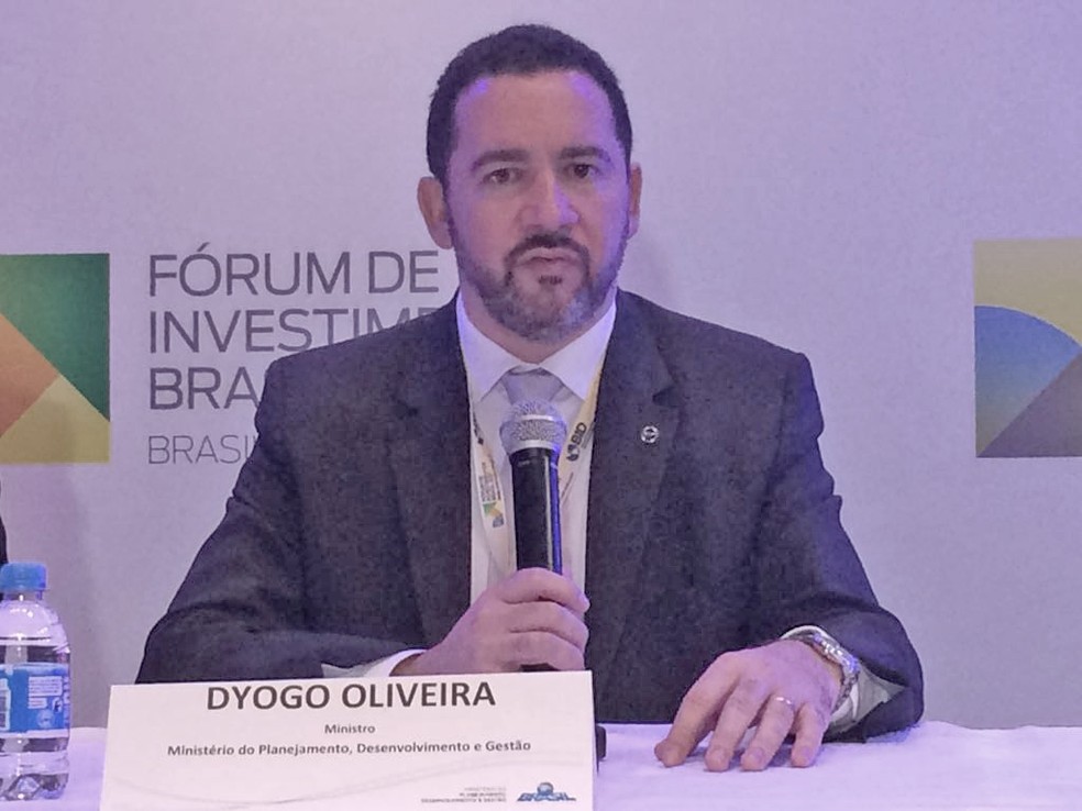 O ministro do Planejamento, Dyogo Oliveira, participa de lançamento do fundo Brasil-China, em São Paulo (Foto: Taís Laporta/G1)