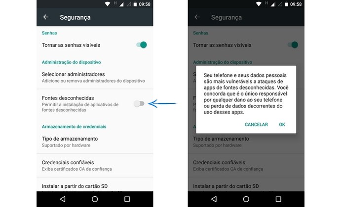 Permissão para Android instalar apps de fontes desconhecidas (Foto: Reprodução/ Raquel Freire) (Foto: Permissão para Android instalar apps de fontes desconhecidas (Foto: Reprodução/ Raquel Freire)) Permissão para Android instalar apps de fontes desconhecidas (Foto: Reprodução/ Raquel Freire) (Foto: Permissão para Android instalar apps de fontes desconhecidas (Foto: Reprodução/ Raquel Freire))