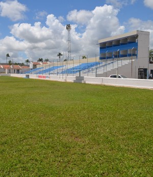 Estádio Teixeirão, em Santa Rita, na Paraíba (Foto: Larissa Keren / GloboEsporte.com/pb)