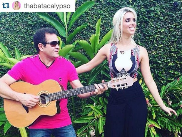 Thábata e Chimbinha na nova formação da Calypso. (Foto: Reprodução/Instagram) Thábata e Chimbinha na nova formação da Calypso. (Foto: Reprodução/Instagram)