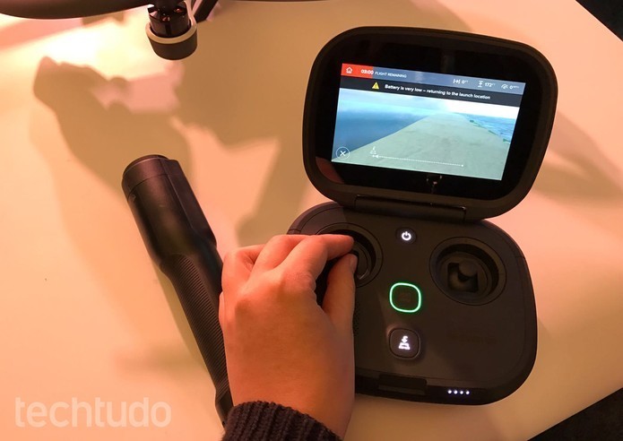 Controle do drone Karma, da GoPro (Foto: Anna Kellen Bull/TechTudo)