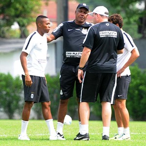 Robinho, Serginho Chulapa, Elano e Marcelo Fernandes - Santos (Foto: Ivan Storti / Santos FC)