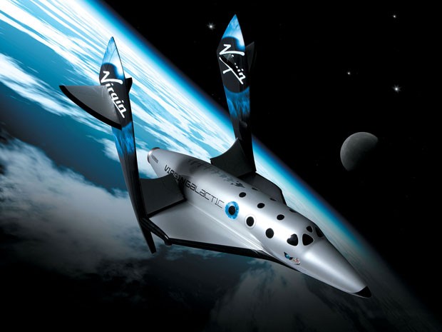 SpaceShipTwo, nave da Virgin Galactic que levará turistas ao espaço (Foto: Divulgação)