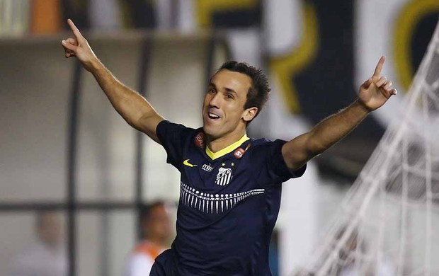Thiago Ribeiro, atacante do Santos (Foto: Ricardo Saibun/Divulgação Santos FC)
