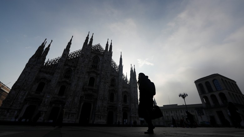 Catedral de Milão, na Itália 26/2/2020 (Foto: Yara Nardi/Reuters)