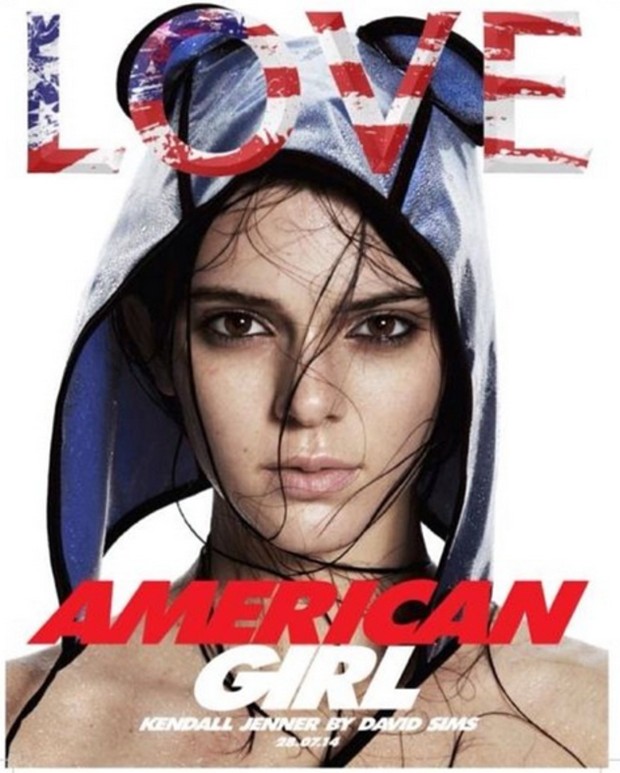 Kendall Jenner na capa da LOVE Magazine (Foto: Reprodução / LOVE Magazine)