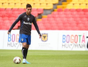 Vargas é a esperança do Grêmio para surpreender Santa Fé (Foto: Lucas Uebel/Grêmio FBPA)