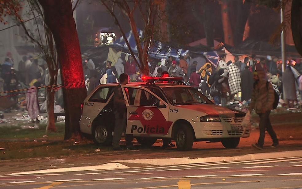 Cracolândia é alvo de nova operação policial (Foto: TV Globo/Reprodução)