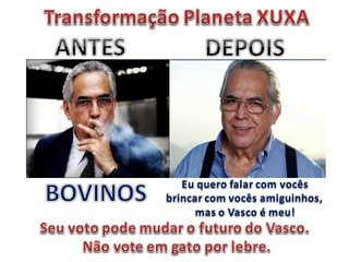 Eurico Miranda em retrato da oposição do Vasco para as eleições (Foto: Reprodução) Eurico Miranda em retrato da oposição do Vasco para as eleições (Foto: Reprodução)