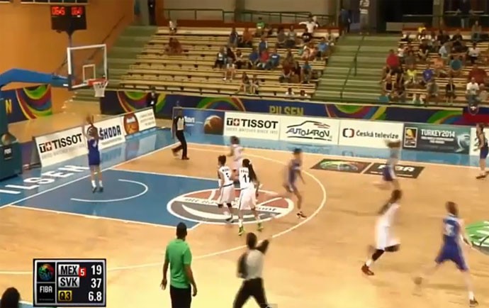 basquete Mundial U17 Feminino Mexico x Eslovaquia (Foto: Youtube)