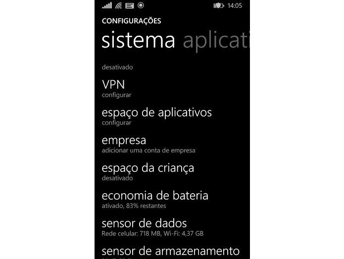 Acesse as configurações (Foto: Reprodução/Thiago Barros)