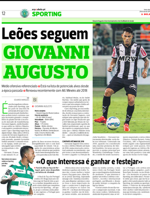 Sporting Lisbon Keen On Midfielder Giovanni Augusto Sambafoot Com