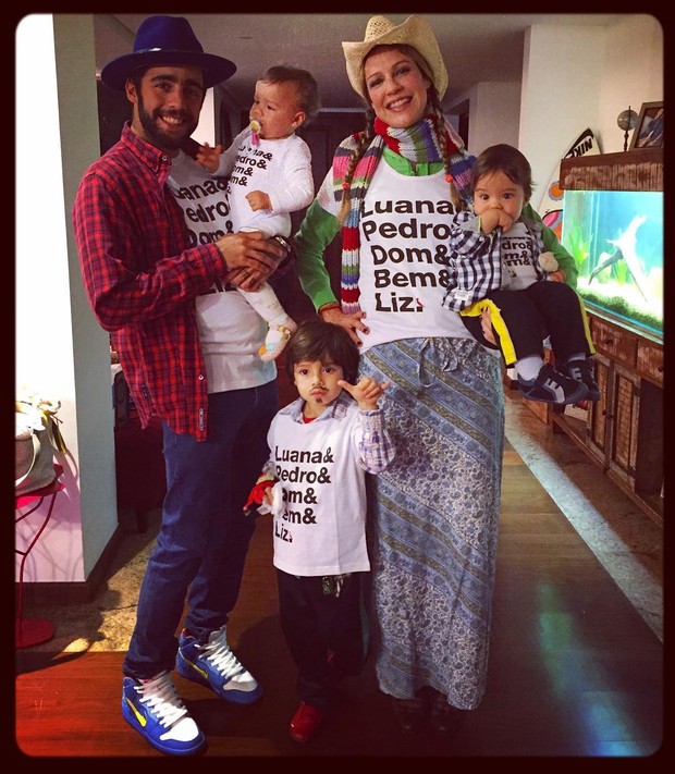 Luana Piovani vai a festa junina com a família (Foto: Instagram / Reprodução)