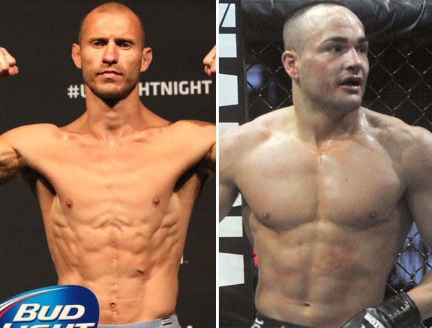 Montagem Donald Cerrone e Eddie Alvarez MMA (Foto: Editoria de Arte)