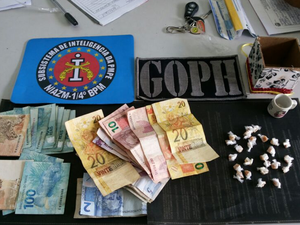 Maior apreensão ocorreu no Bairro Cidade Jardim (Foto: Divulgação/Polícia Militar)