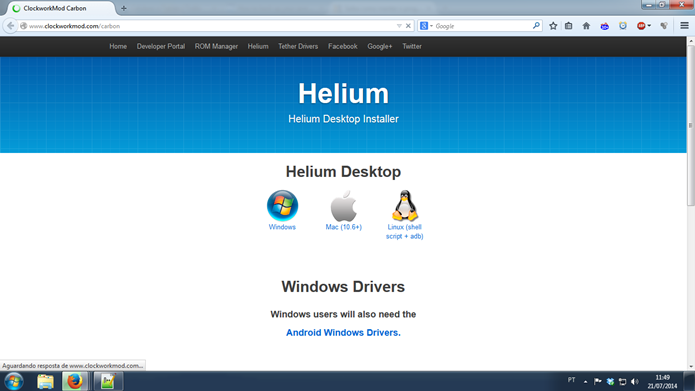 Você precisa baixar o Helium no computador e no smartphone/tablet com Android (Foto: Reprodução / Dario Coutinho)