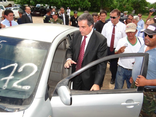 Ministro da Justiça José Eduardo Cardozo esteve presente na solenidade (Foto: Victor Viegas/Jornal Capital do Pantanal)