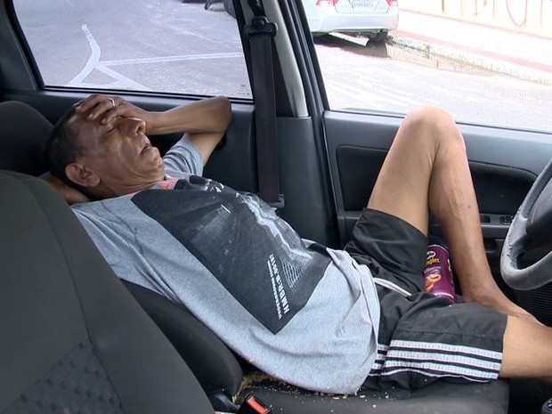 'Não bebi, só apaguei mesmo', disse o motorista Rui Pereira de Carvalho. (Foto: Reprodução/TV Gazeta)