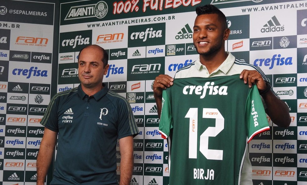 Borja foi a contratação mais cara da história do Palmeiras: R$ 33 milhões (Foto: Tossiro Neto)