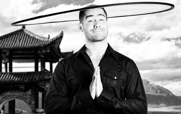 Yuri fantasiado de chinês (Foto: Rubens Cerqueira)