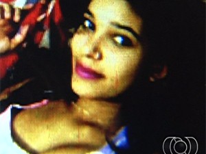 Grasielli Alves de Sousa foi encontrada morta na casa do namorado, em Aparecida de Goiânia, Goiás (Foto: Reprodução/TV Anhanguera)