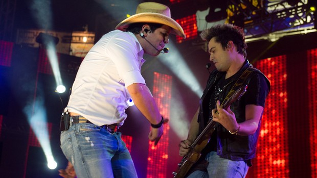 Fernando e Sorocaba abrem a noite de shows em Barretos nesta sexta-feira (24) (Foto: Flavio Moraes/G1)