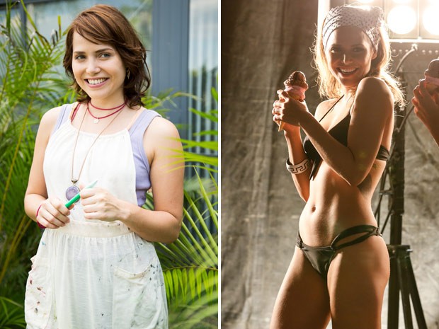 Antes e depois de Letícia Colin (Foto: Gshow)