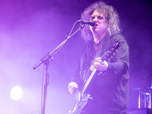Vocalista e guitarrista da banda The Cure, Robert Smith (Foto: Patrick Rocha/Divulgação HSBC Arena)
